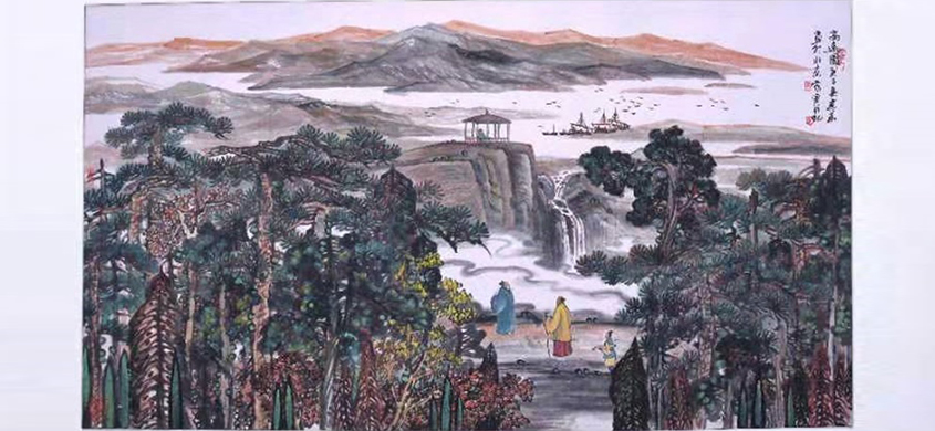 中青华夏书画院-高山相逢